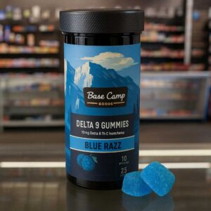 Base Camp Delta 9 Gummies Blue Razz