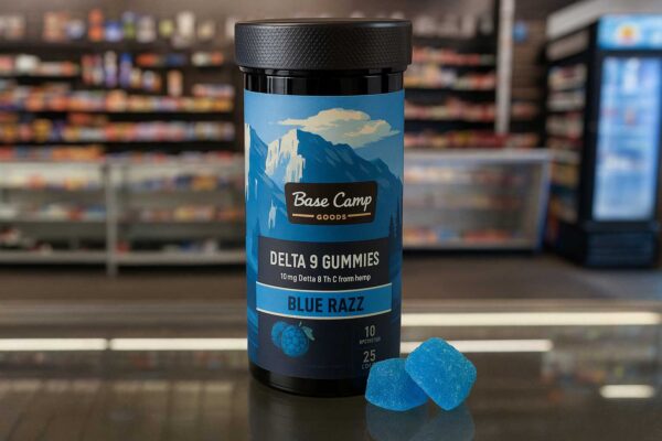 Base Camp Delta 9 Gummies Blue Razz