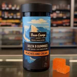 Base Camp Delta 9 Gummies Peaches + Cream